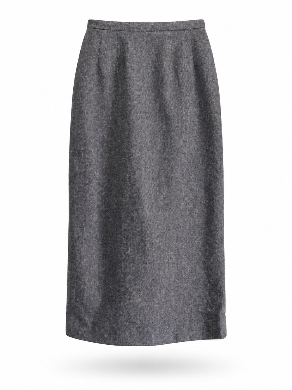 Vintage Meiermei Gray tweed 90s column midi length pencil Skirt 165 M